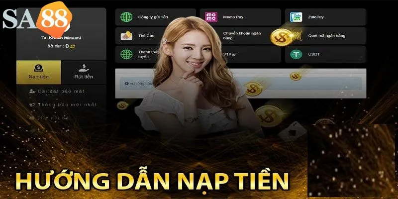 Hệ thống nạp tiền sa88 uy tín chất lượng